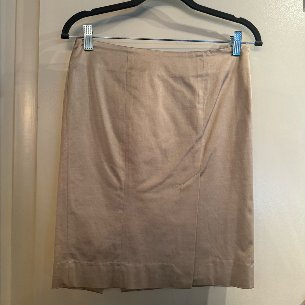 Tan Bebe pencil skirt